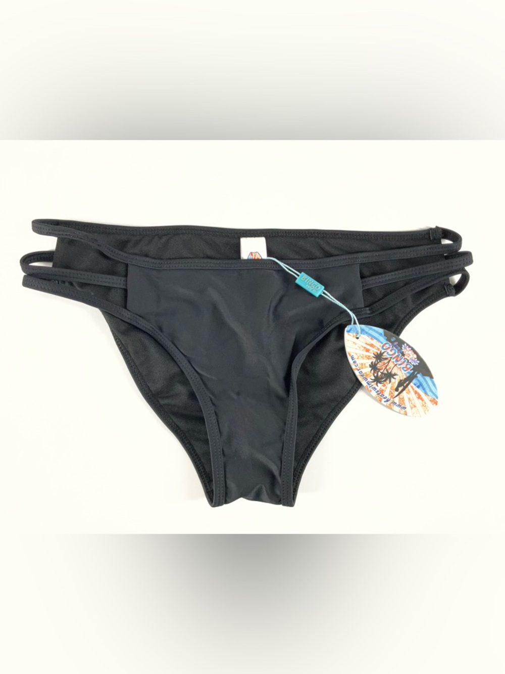Bingo Surf Black Side String Bikini Bottom Juniors Size Small - Picture 4 of 10